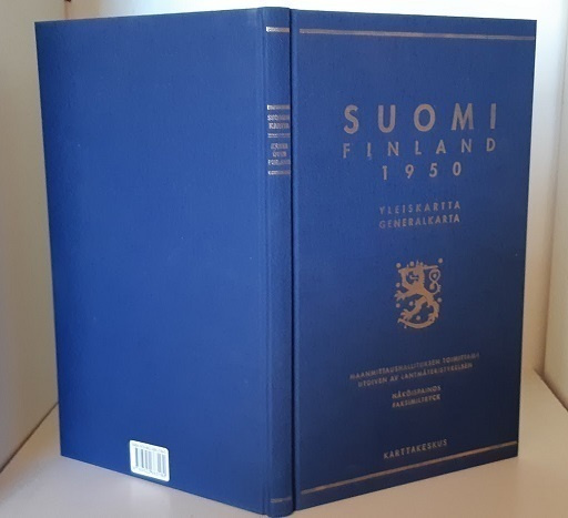 Suomi Finland 1950 - yleiskartta, (näköispainos)
