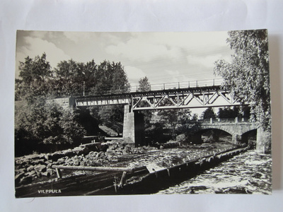 VANHA Postikortti Vilppula 1950-luku Alkup.Mallikappale
