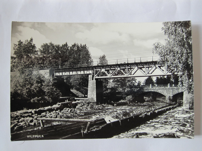 VANHA Postikortti Vilppula 1950-luku Alkup.Mallikappale