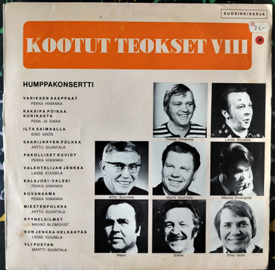 KOOTUT TEOKSET VIII-HUMPPAKONSERTTI-LP,BLU-LP 167,v.1973 PSO