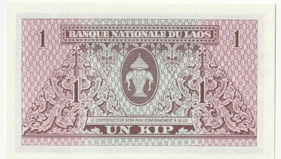 Laos 1 Kipin seteli 1962, pakkasileä