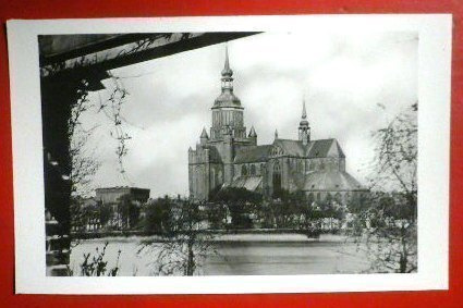 Foto : Stralsund - St. Marienkirche - Kirkko 1939