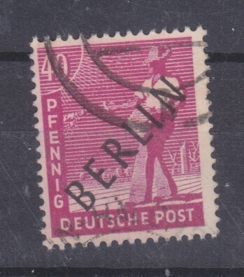 Saksa Länsi Berliini 1948 Mi 12 leimattuna Mi 10€ (5)