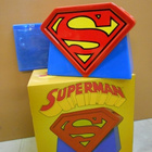 SUPERMAN LOGO CERAMIC COOKIE JAR	(44 748)	k.21cm l.28cm s.14 - pikkukuva 3