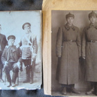 nejä vintage pahvivalokuvaa - 1800/1900 luku sotilasaihe - pikkukuva 2