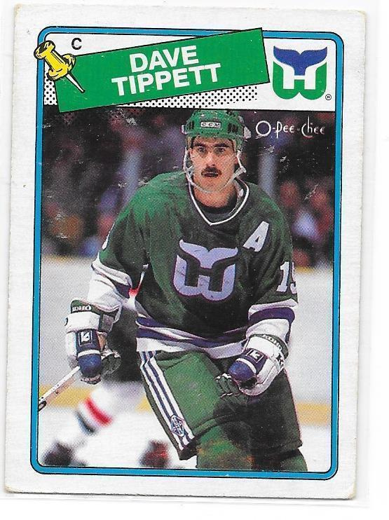 1988-89 OPC #85 Dave Tippett Hartford Whalers