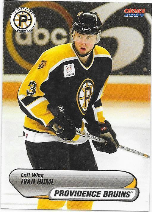 2003-04 Providence Bruins #8 Ivan Huml ex- Kärpät farmi