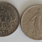 3 kpl Ranska 5 frangia 1970, 1971 & 1972, 4 kuvaa - pikkukuva 1