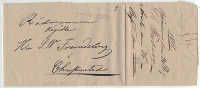 1841 kirje Porista Kristiinankaupunkiin (sisältö)