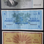 Markan raha, 5 markan seteli, 10 markan raha, 3 kpl - pikkukuva 2