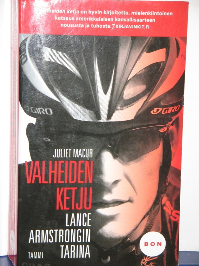 Juliet Macur : VALHEIDEN KETJU  Lance Armstrongin tarina