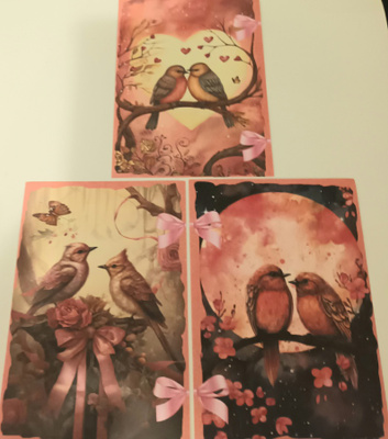 Korttikuvat LINNUT / 3 kpl -setti / A6