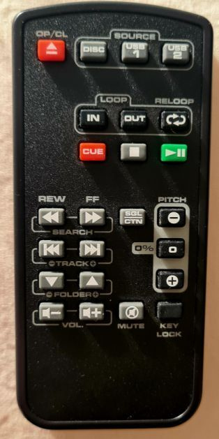 American Audio UCD100 (MKII/MKIII) Remote Control OEM kake