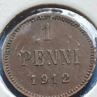 1 PENNI 1912 tasainen patinointi ja ajanpatinaa, kts! - pikkukuva 1