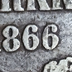SNY399.2.5 uusi variantti 1 markka 1866 - pikkukuva 4