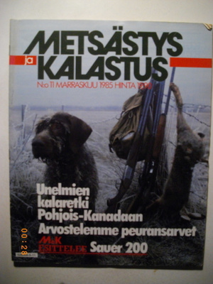 Metsästys ja kalastus Nro 11/1985 (24.1)