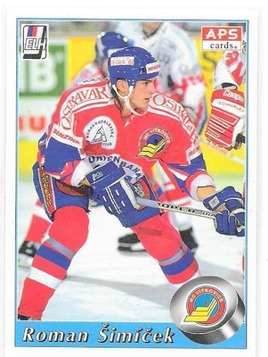 1995-96 APS #306 Roman Simicek HC Vitkovice ex- HPK