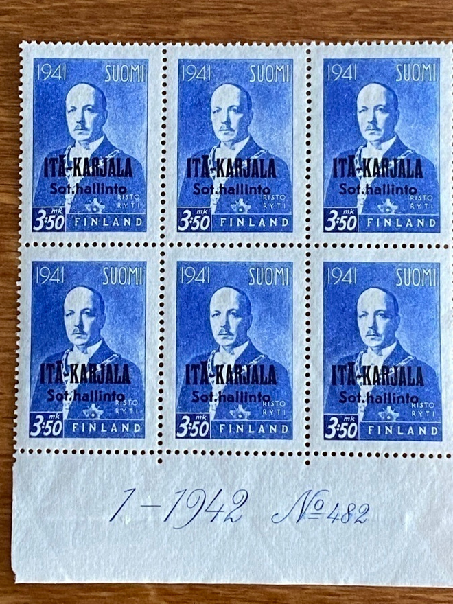 ITÄ-KARJALA RYTI 3,50MK NUMERO KUUSILO**