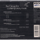 The Group for contemporary music - CD - pikkukuva 2