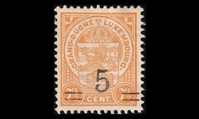 Luxemburg 111 ** Käyttösarja 5/7½ C (1915)