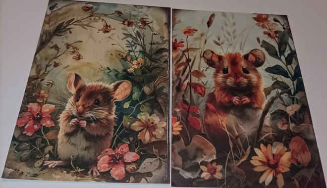 Korttikuvat HIIRET / 2 kpl -setti / A6