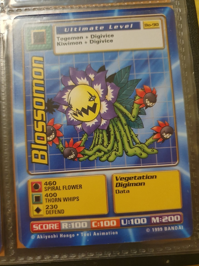 [M] 1999 Bandai Digimon - Non Holo card Bo-90