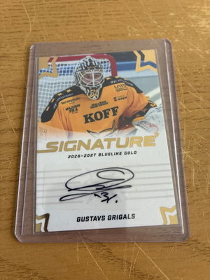 Gustavs Grigals Saipa signature gold blueline 26-27
