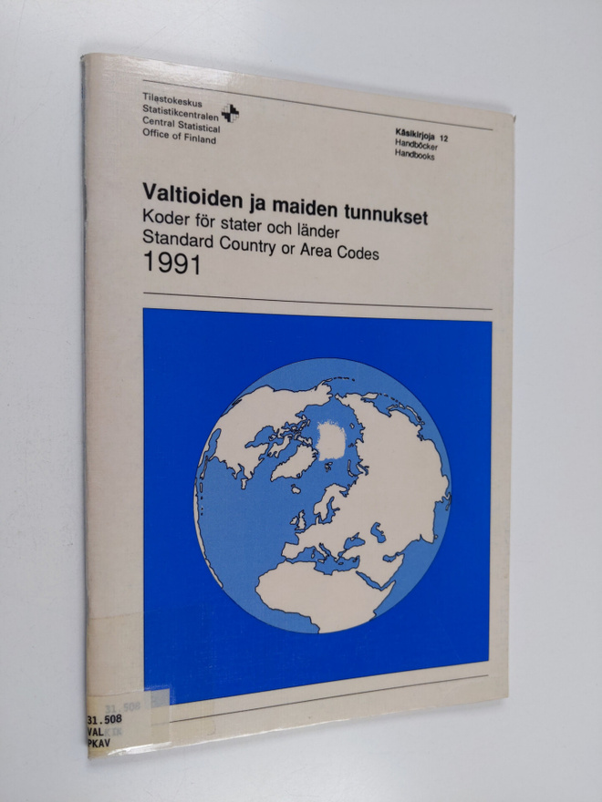 Valtioiden ja maiden tunnukset 1990 = Koder för stater oc...