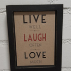 3x tekstitaulu: Happy Ending Stars Rainbow Live Laugh Love - pikkukuva 4