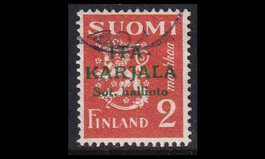 IK_10 o Itä-Karjala 2mk vihreä lisäp (1941)