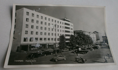 Tampere, Asema-aukio, mv valokuvapk, p. 1952