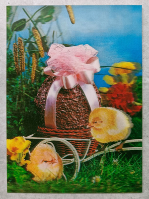 Pääsiäiskortti, 3 D