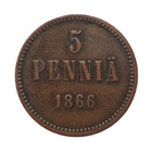 Suomi 5 Penniä 1866 - pikkukuva 1
