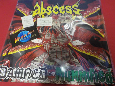 ABSCESS - DAMNED AND MUMMIFIED UUSI LP