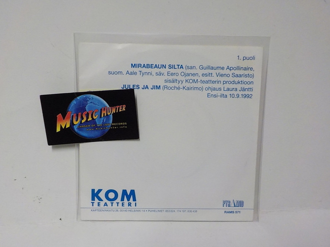 KOM-TEATTERI - MUSETTE-VALSSI M-/M- 7"
