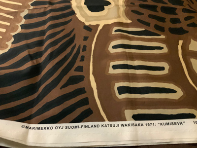 Marimekko ”Kumiseva”Vintage -kangas 150 cm( Katsuji Wakisaka