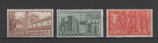 (S1904) SPAIN 1959 (Monasteries and Abbeys). Mi ## 1147-1149