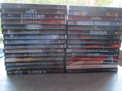 30 KPL DVD ELOKUVAT LEVYT JA KOTELOT KUIN UUDET