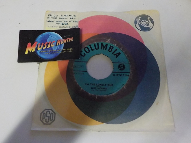 CLIFF RICHARD & THE SHADOWS - IM THE LONELY ONE EX+ 7"