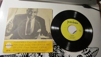 Jazzbox 7" EP Swe NCB 1961 JLEP-110 Cozy Cole etc,,Hooker.,.