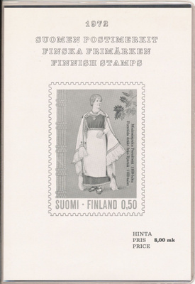Suomen Postin postimerkkien vuosilajitelma vuodelta 1972