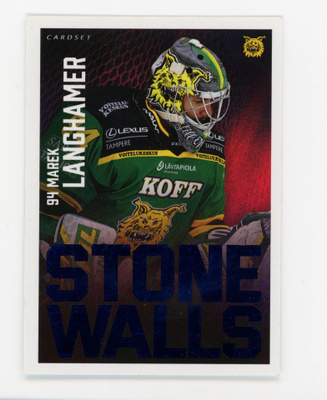 2021-2022 Cardset SM-Liiga Stone Walls Langhamer Marek /499