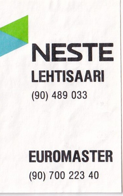 Lehtisaari, NESTE    s14/2