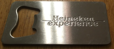 Metallinen pullonavaaja Heineken