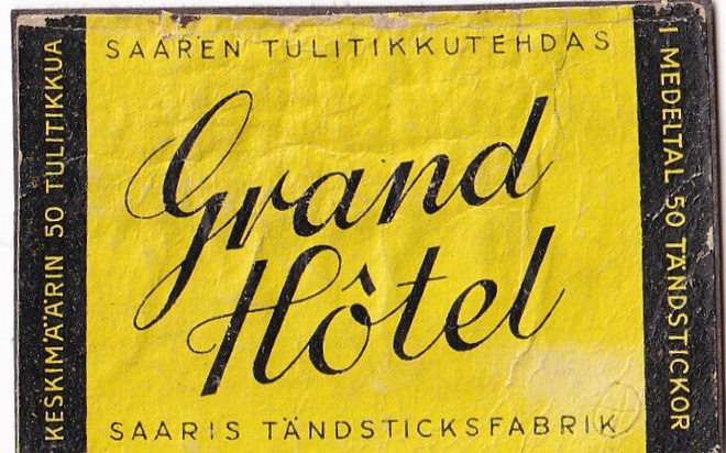 Grand Hotel, Saaren Tulitikkutehdas . s52