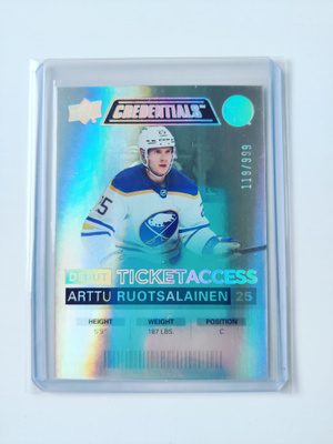 Arttu Ruotsalainen 21-22 Credentials Debut Ticket Access/999
