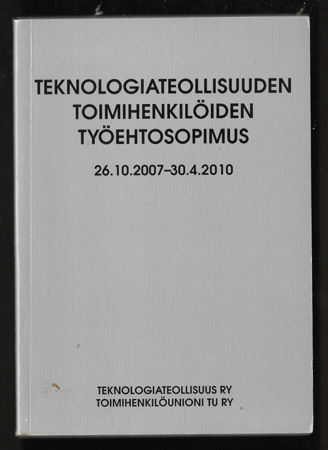 Teknologiateollisuuden toimihenkilöiden TES 2007-2010