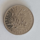 4 kpl Ranska 1/2 franc 1968, 1975, 1976 & 1978, 4 kuvaa - pikkukuva 1