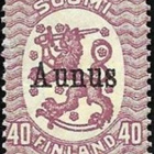 1919 Aunus 40 p himmeänlilä ** LaPe A 4  painoerä I - pikkukuva 1