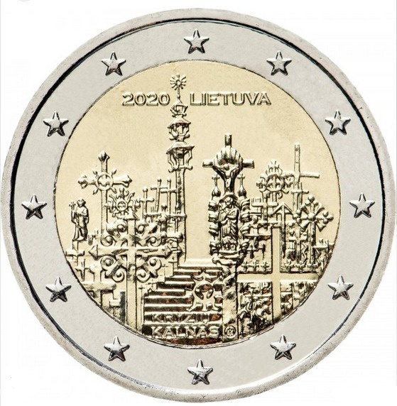 ** LIETTUA 2€ 2020 Ristikukkula pillerissä **